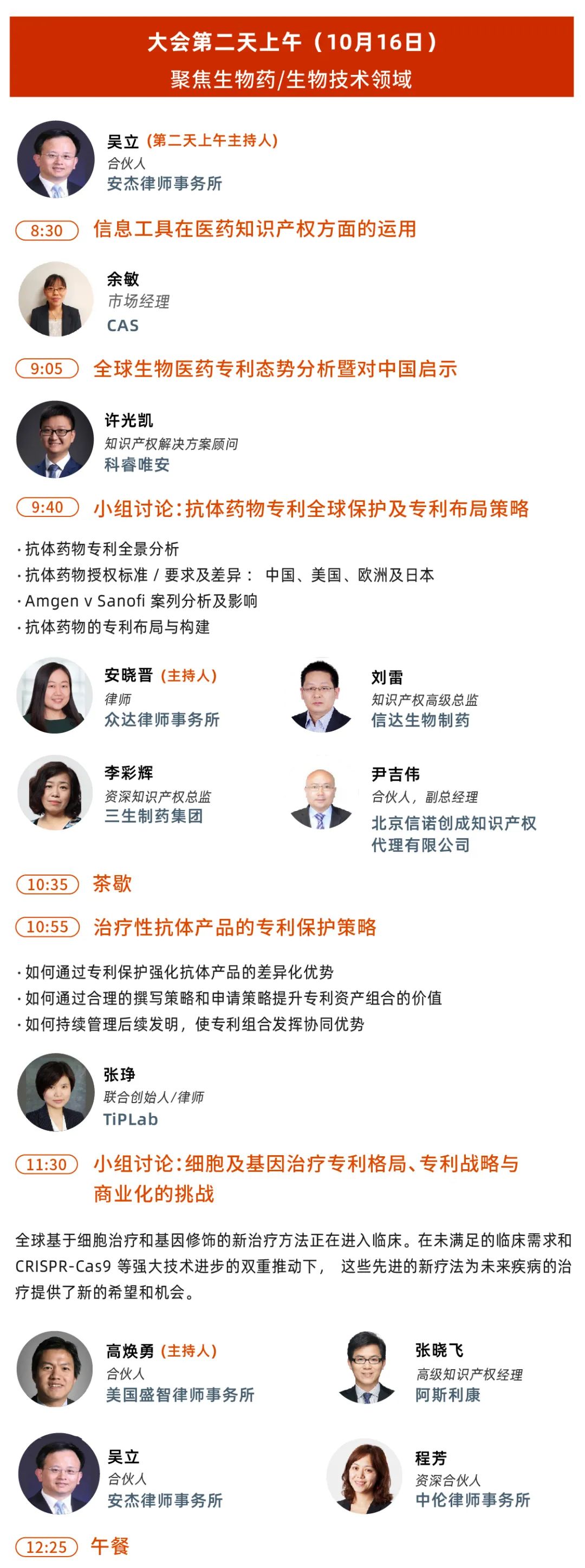 大会议程丨第五届中国医药知识产权峰会