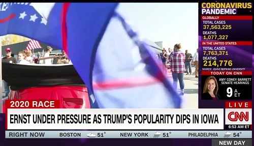 CNN：美国大选早期投票选民热情超高 双方选民立场坚定宁愿等8小时