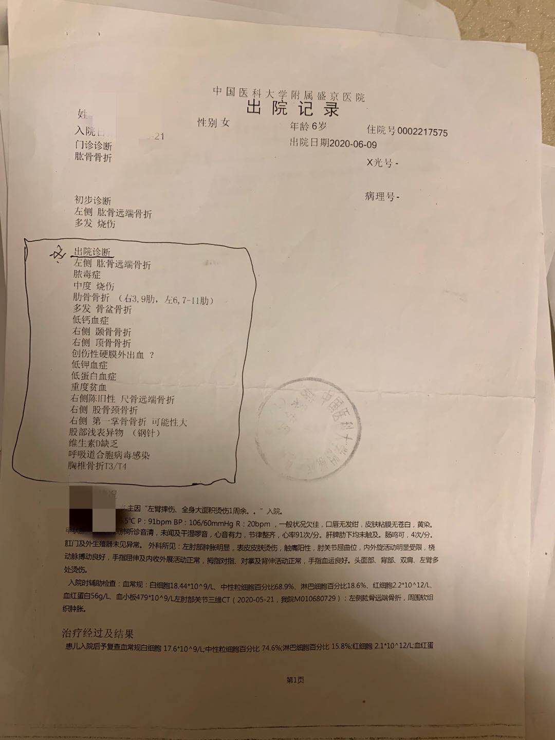 抚顺6岁女童被“打断”的童年：“爸爸”告诉我，说了我就死定了，姥姥也死定了，全家也死定了