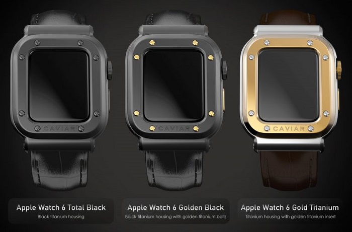 Caviar推出黄金钻石装饰的Apple Watch Series 6智能手表