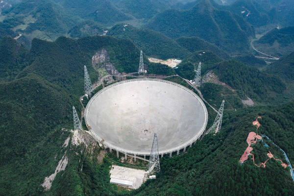 美国射电望远镜塌了，外媒关注中国天眼向世界开放