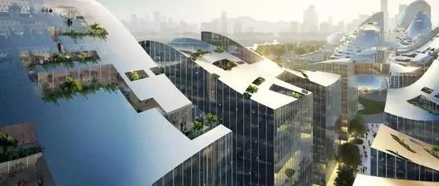 腾讯新总部设计图曝光：百余座大楼顶上都是光