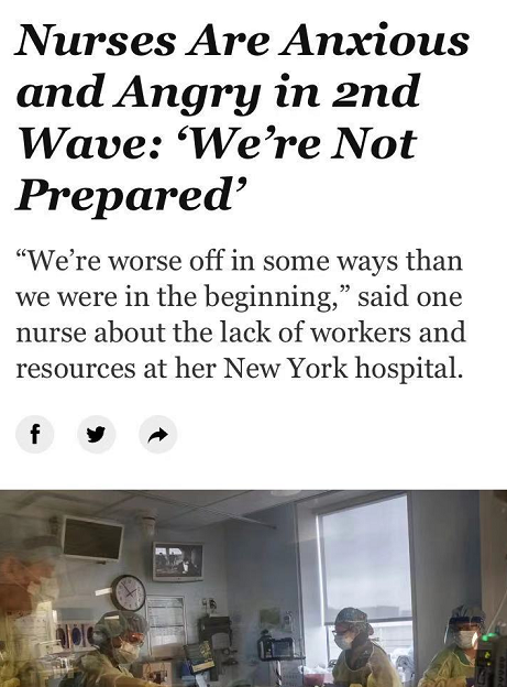 北美觀察丨僅用5天新增100萬確診，全美醫院承受�極端壓力�