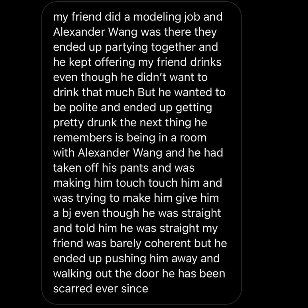 华裔设计师Alexander Wang卷入性侵丑闻，多位模特称被其下药侵害