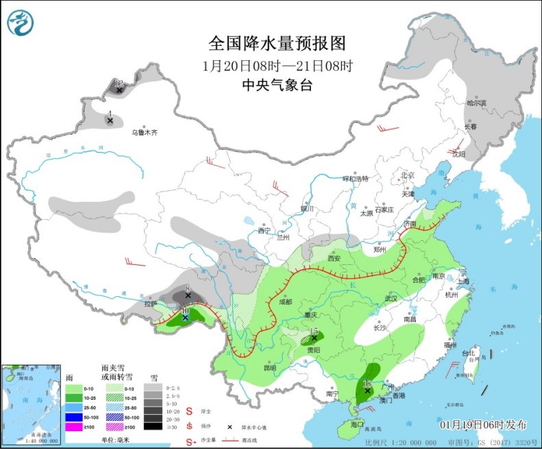 我国大部气温波动中回升 西南西北雨雪增多