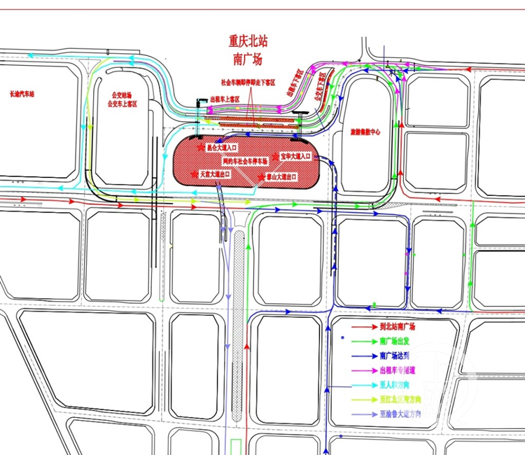 重庆北火车站南北广场连通了！明天投用