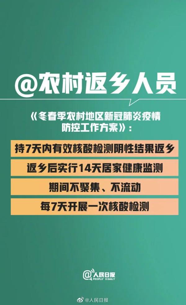 紧急通知！返乡人员明确了！这三类人需核酸证明！1月28日起实施