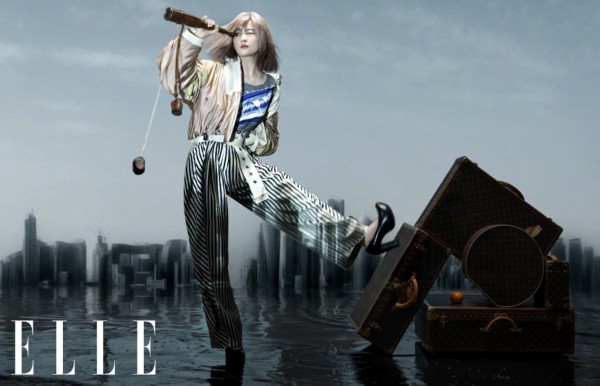 Liu Yifei tries 2 dimension first, powdery hair modelling becomes false boy, match pirate element valiant is nifty