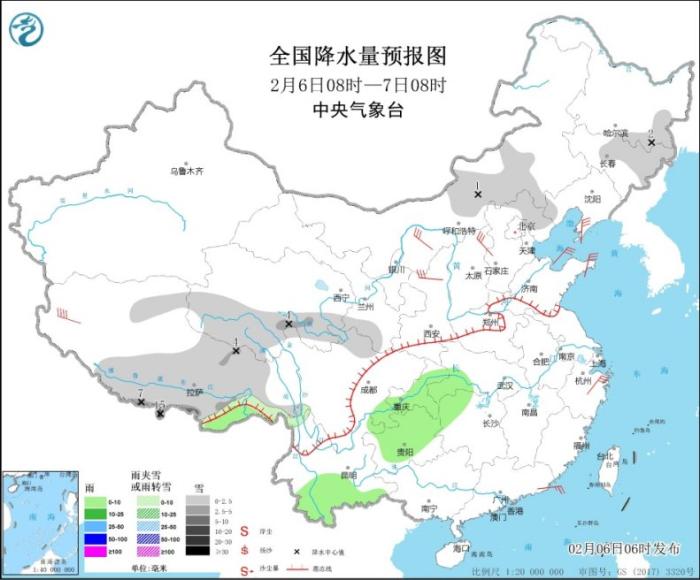 江南华南等地将有明显降雨 长江中下游将有大雾天气