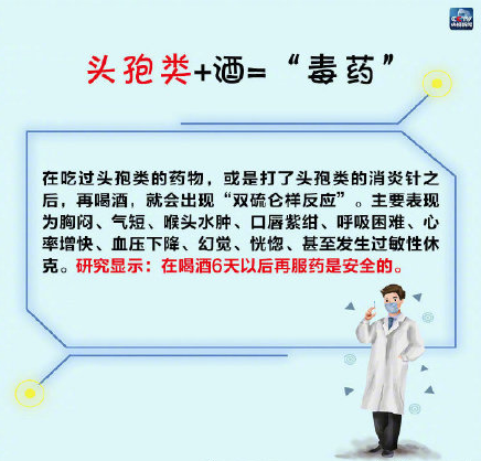头孢类+酒=“毒药”、哪些酒水不能混搭...这些饮酒知识请牢记