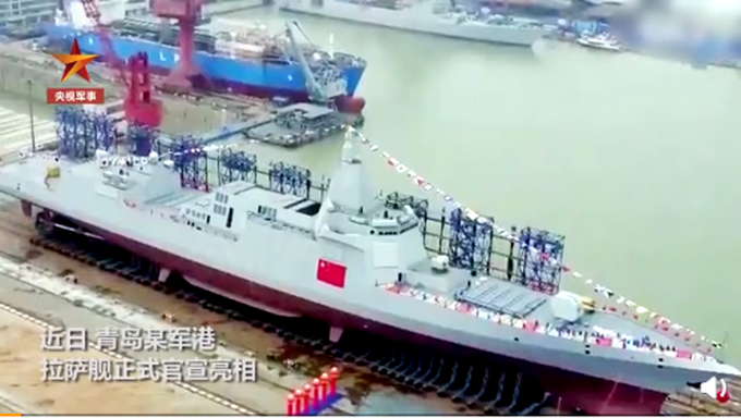 官宣亮相！万吨大驱拉萨舰入列北海舰队
