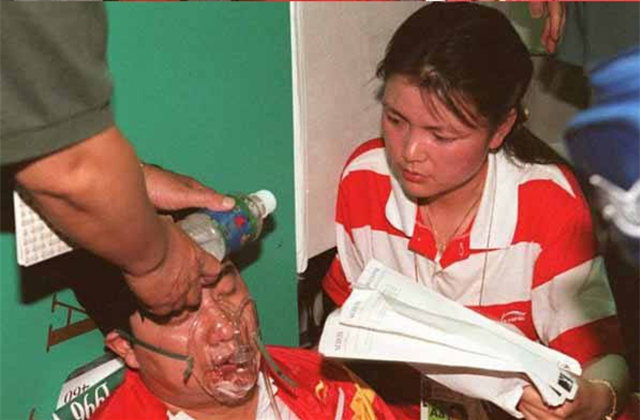 王义夫曾在96年奥运会上晕倒失金，多年艰苦训练