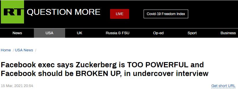 Sing a different tune? Facial book is in charge of high: Zakebaige " power is too great " , government should fractionation face book