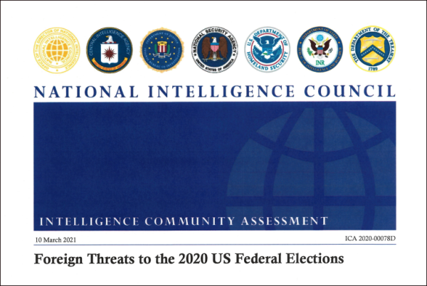 美国家情报机构最新报告：中国没有干预2020年总