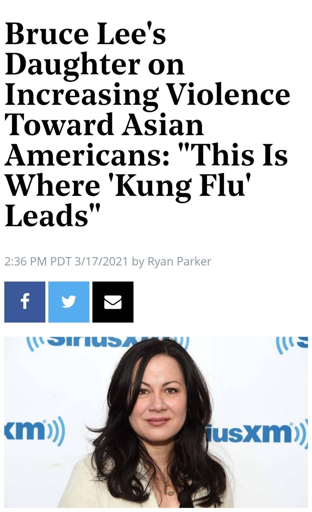 美国针对亚裔暴力事件激增，李小龙女儿“出手