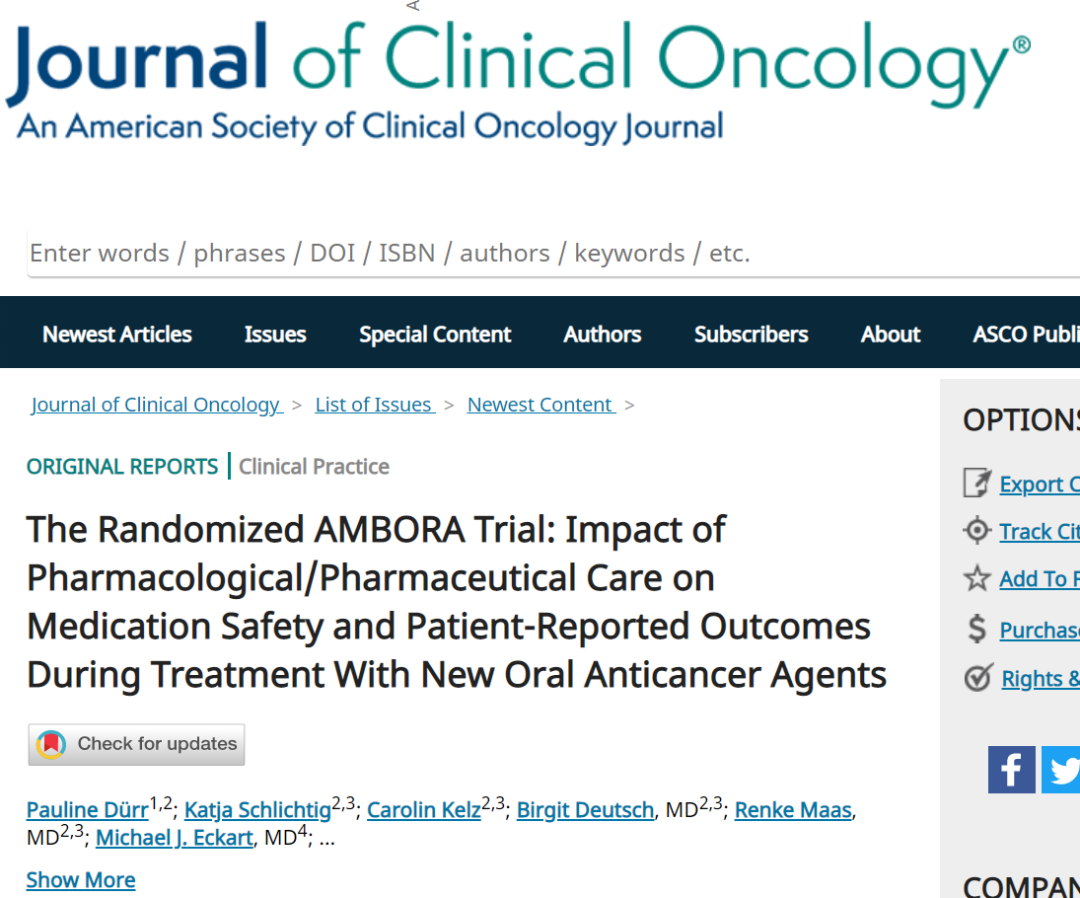  要点提示  JCO：强化临床药理/药物监测可对使用口服抗癌药的患者产生积极作用  JTO：Rova-T应用于广泛期小细