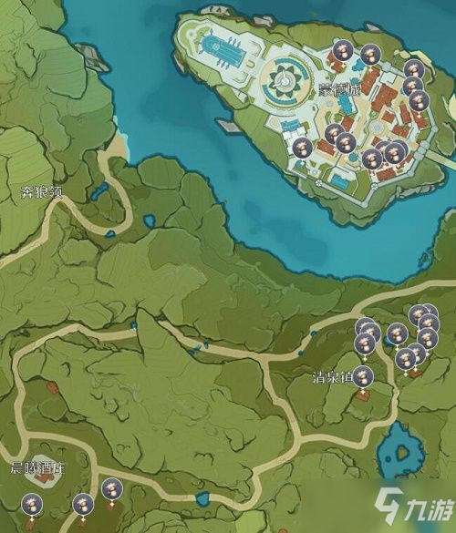 《原神》2021慕风蘑菇最佳采集路线图 慕风蘑菇采集地点在哪
