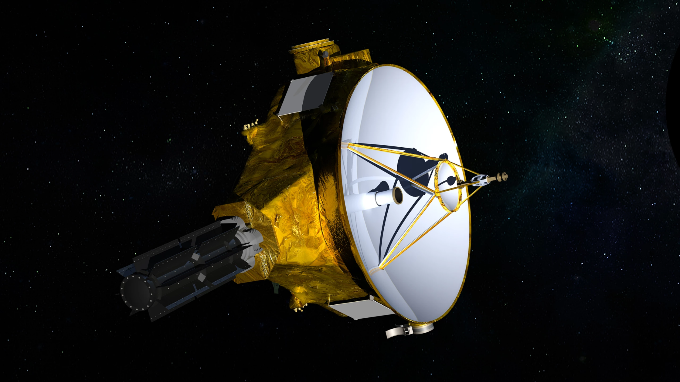 “新视野号”探测器拍下180亿公里外的“旅行者1号”照片