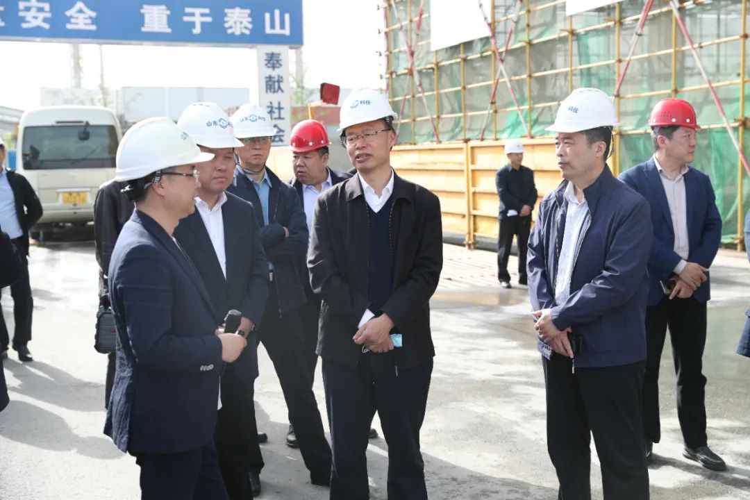 副市长尹清忠到天桥区督导省、市重点项目建设情况