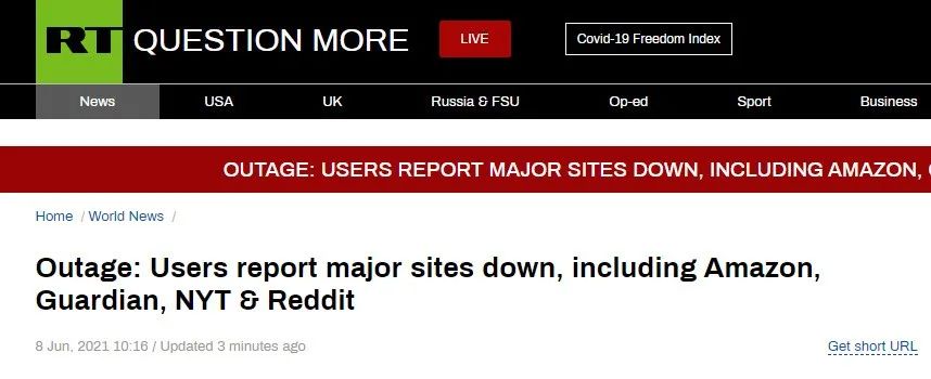 突然！多家英美网站“挂”了，亚马逊、CNN……