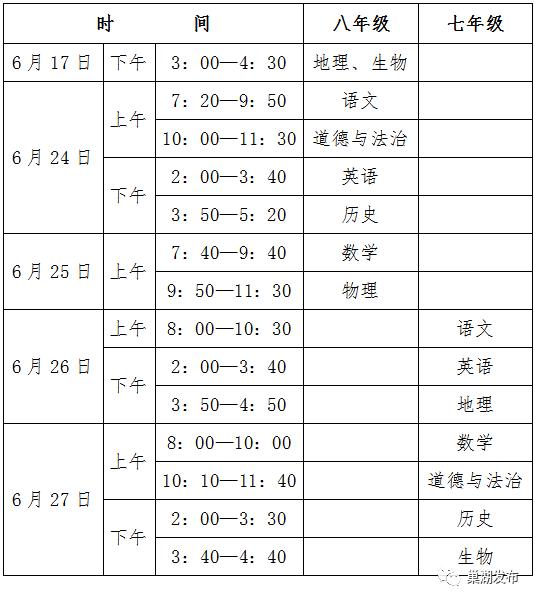 合肥市小学期末考试时间2021暑假(图3)