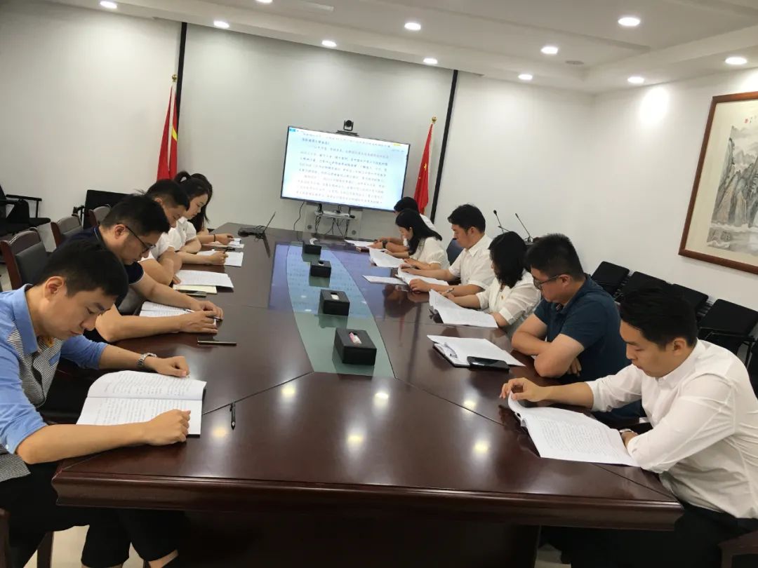 济南新材料产业园区机关支部组织学习习近平总书记在庆祝建党100周年大会上的重要讲话精神
