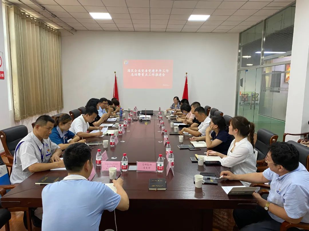 济南新材料产业园区企业党委召开“两新”党组织党建半年工作暨重点工作推进会