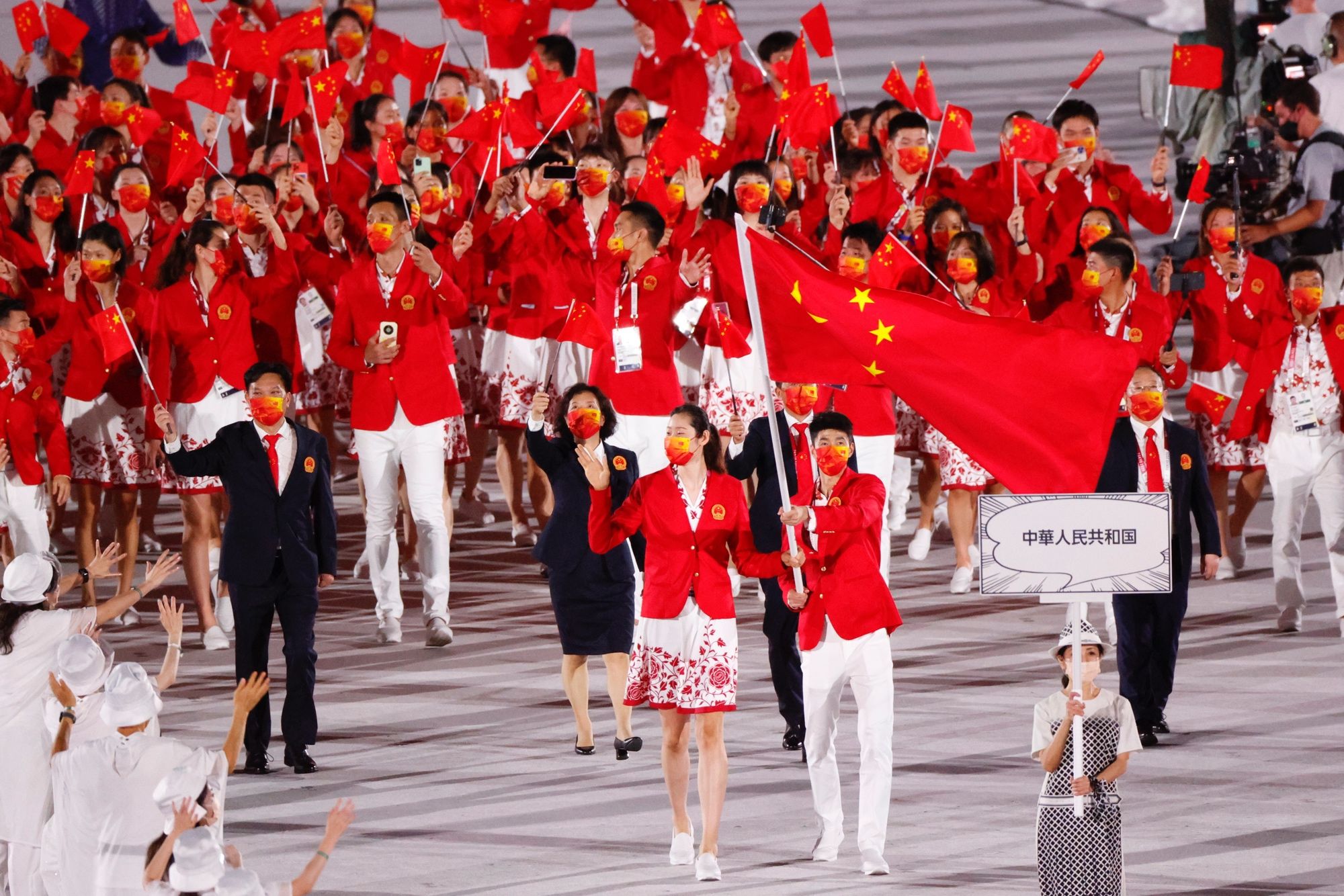 历届奥运会中国服装图片