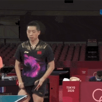 东京奥运会马龙不吹球改成吹手！网友调侃：小机灵鬼