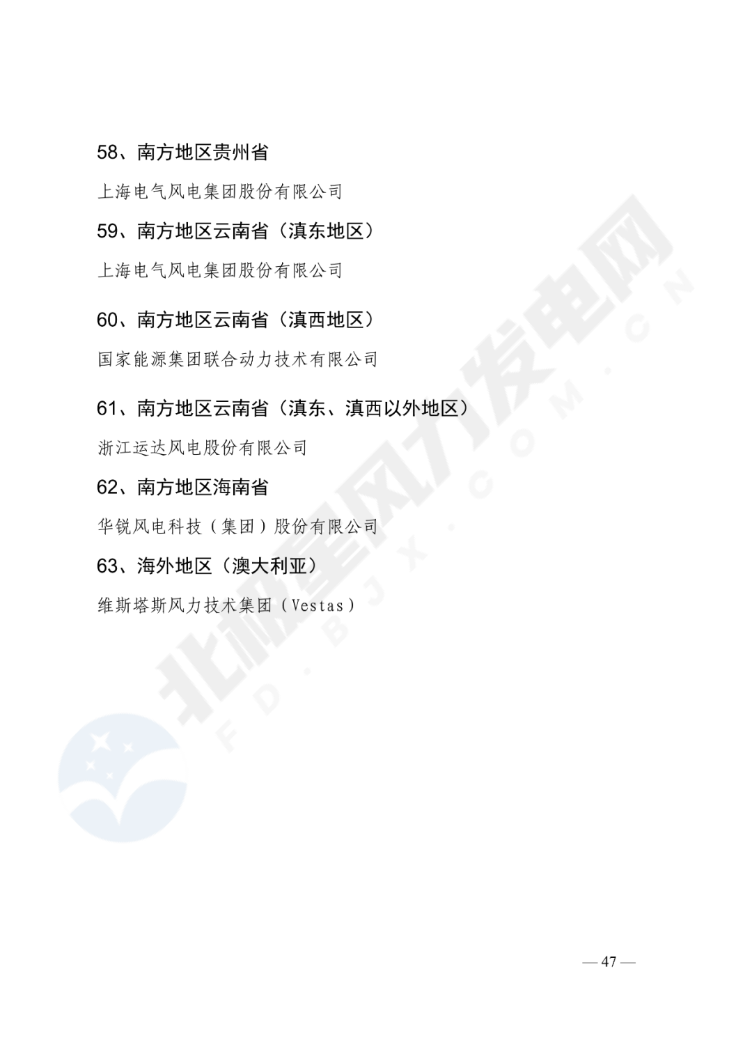 重磅！2020年度最优风电主机厂名单公布