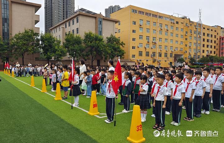 菏泽二十二中杏坛小学的开学典礼别开生面(图3)