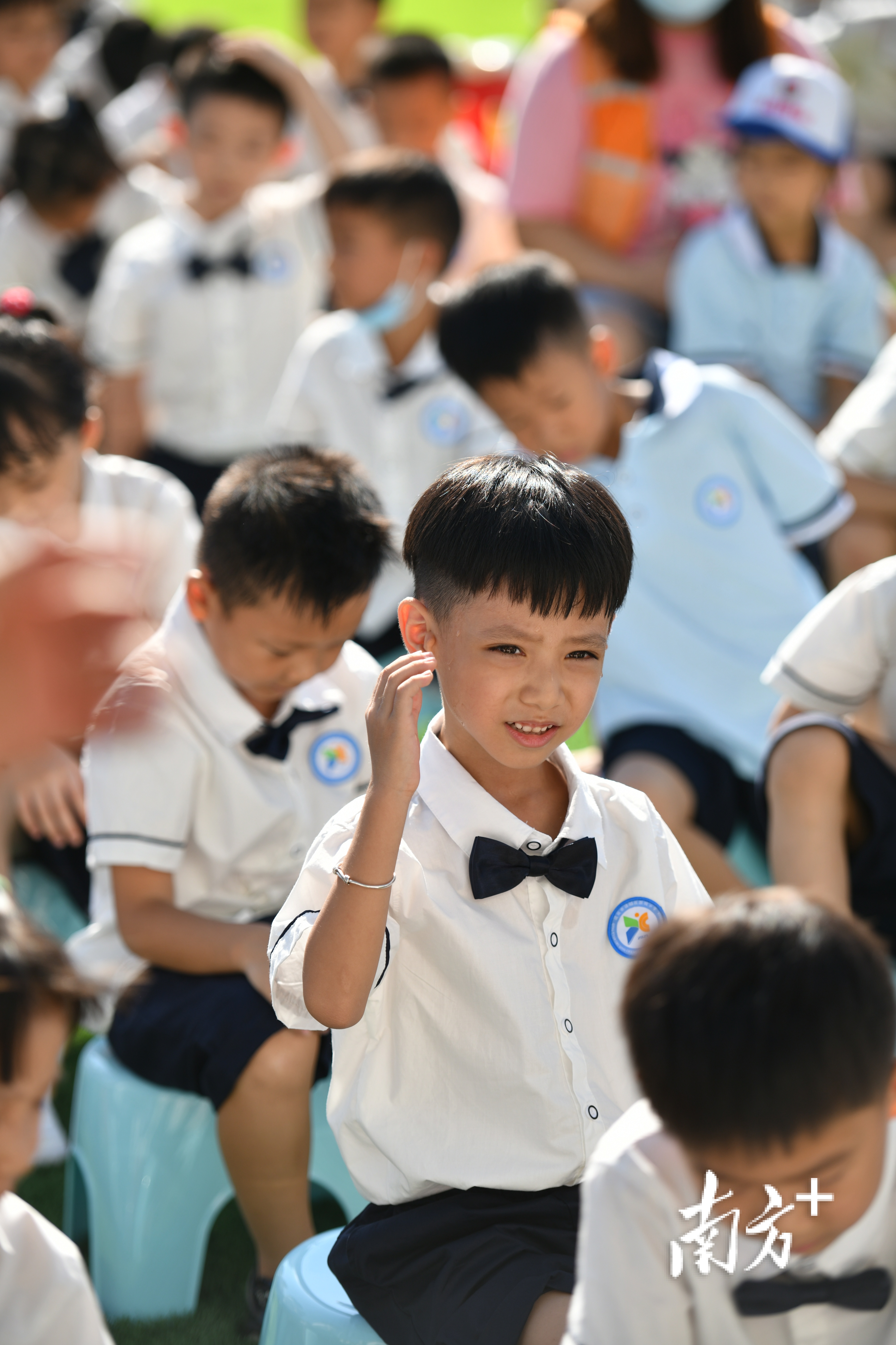 清城区新城小学新生入学第一天，萌翻了(图10)