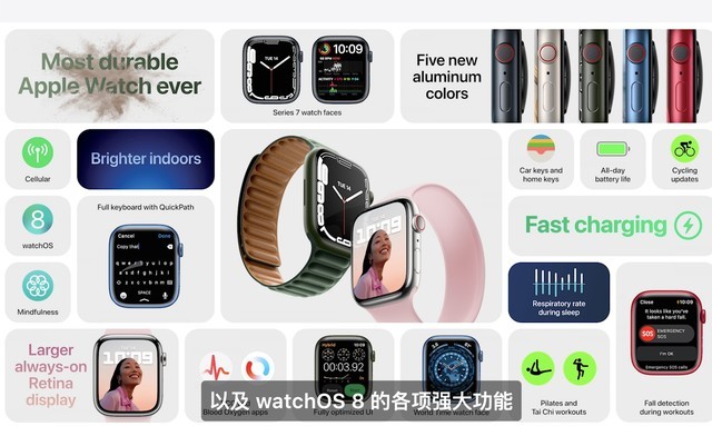 399美元起，Apple Watch 7发布