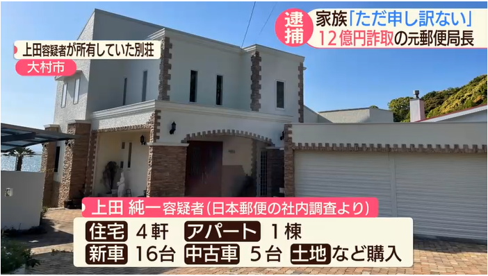 日本小地方邮局局长摇身变土豪 花7000万吃喝 几个亿买房 还有21辆车 留园新闻速递news