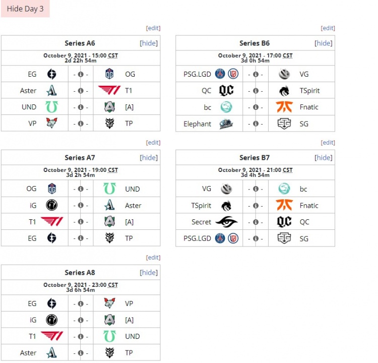 DOTA2最新资讯：TI10小组赛赛程完整公布