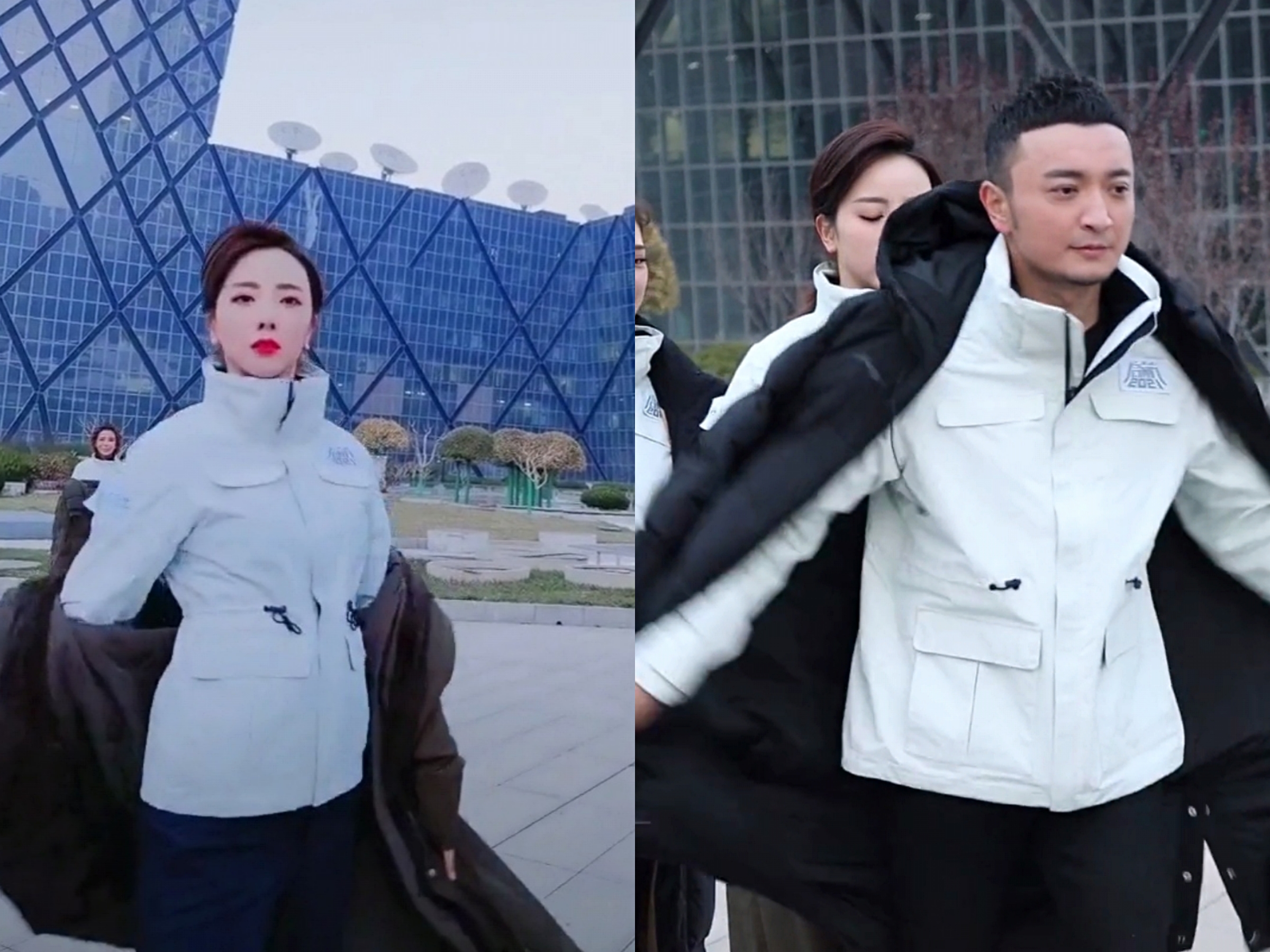 央视工作服曝光？李思思穿着像模特，尼格买提