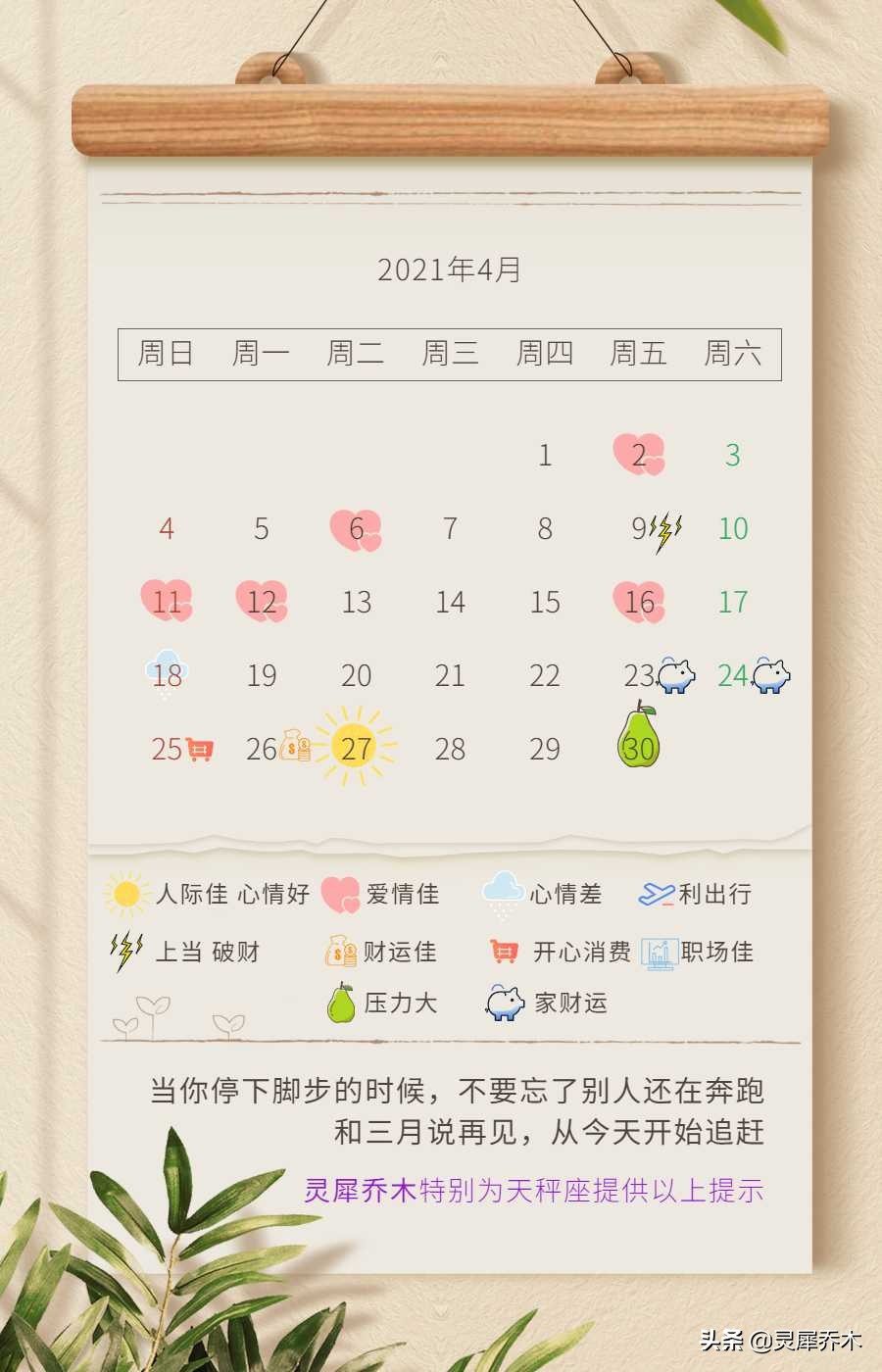 天秤座21年4月运势 桃花流水琴心相挑 灵犀乔木 Mdeditor