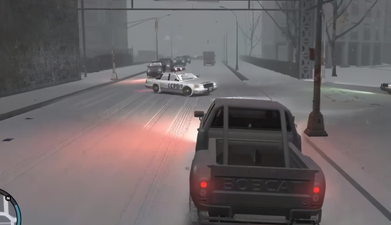 《GTA4》对比《GTA5》雪景，这就是RAGE引擎的好处吗