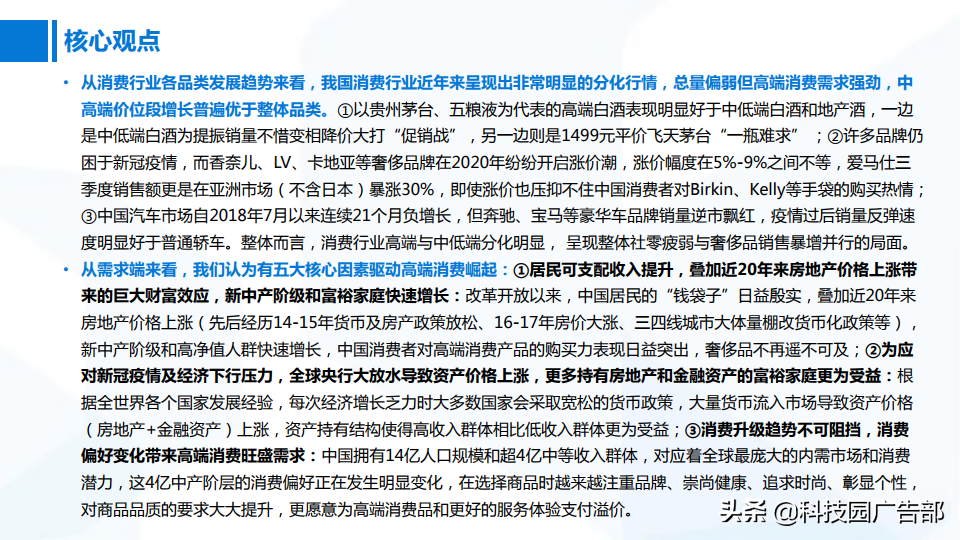 2020年中国高端消费品专题报告