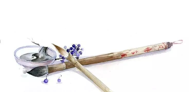 古风美物插画 | 裁为合欢扇，团团似明月