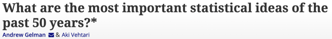 50年最重要8大統計學發展！哥大教授列舉推動AI革命的統計學思想