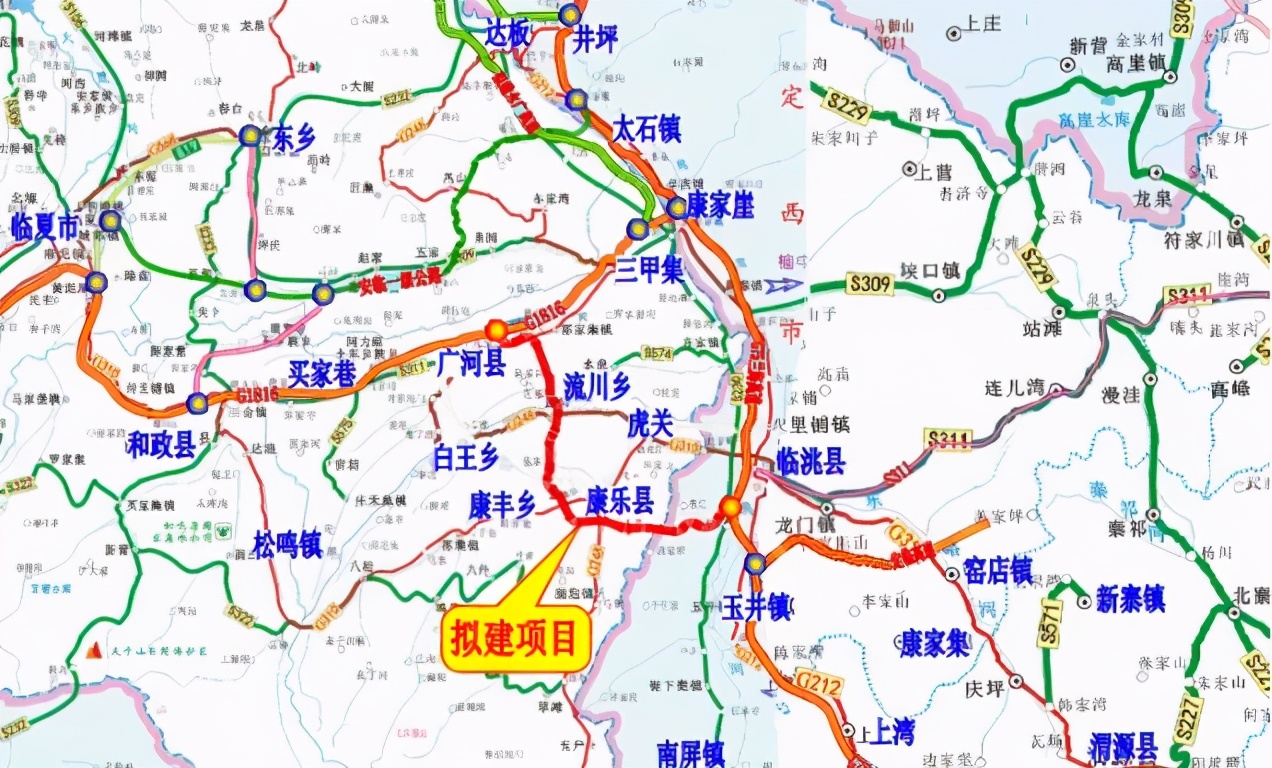 甘肃拟建一条高速公路，主线长35.098千米，计划6月1日开工建设