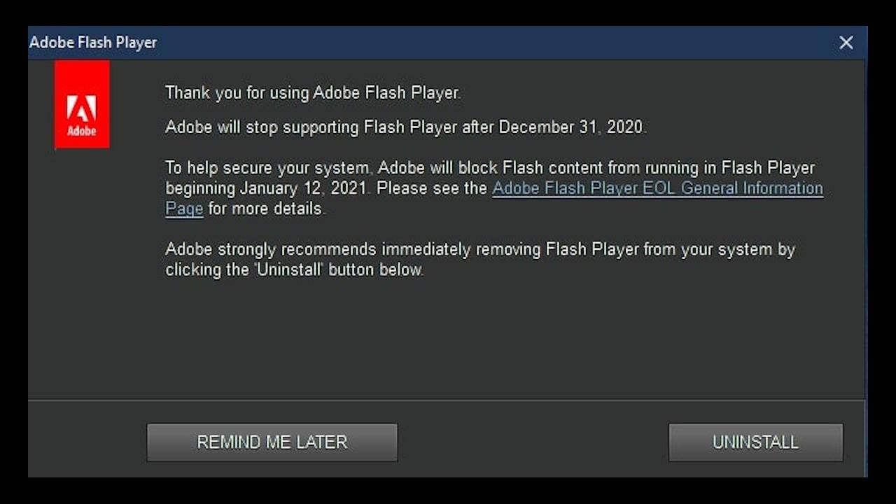 已实锤，这一天终于来临，Adobe将停止对Flash的支持