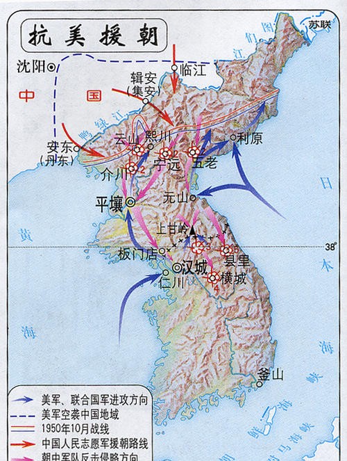 1949年建国后，中国一共对外出兵7次，除抗美援朝还有哪6次