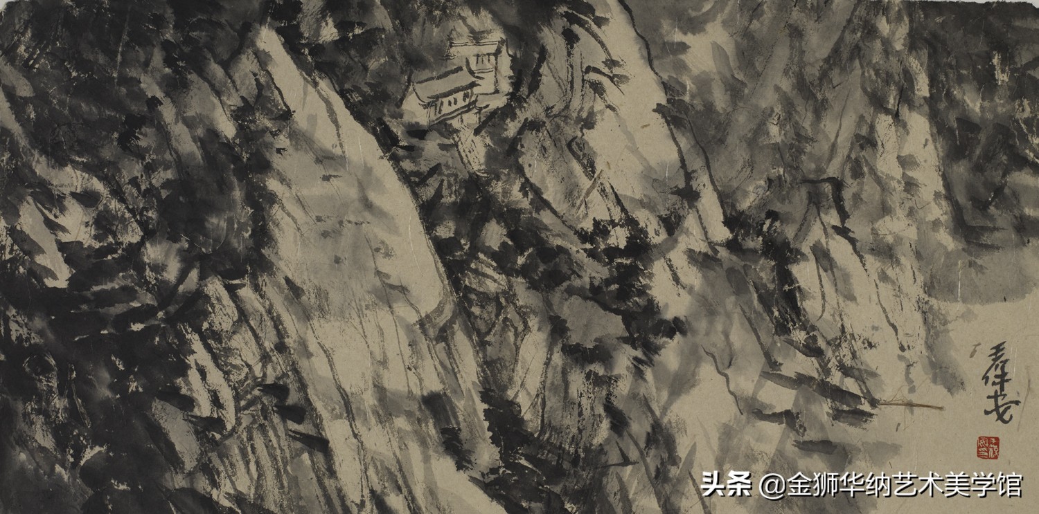 当代水墨名家王保安先生优秀作品（华山写生）赏析系列《四》