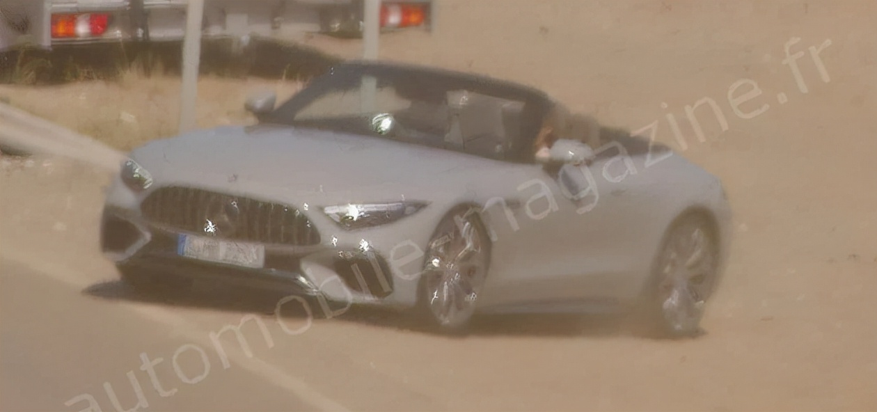 首次推出搭載4.0T插混版車型，全新奔馳SL無偽路試諜照曝光