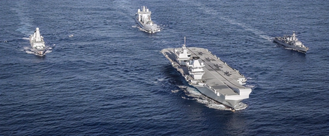 英國海軍的航母編隊要來了，真的厲害？ 網友：也就是嚇唬嚇唬小國