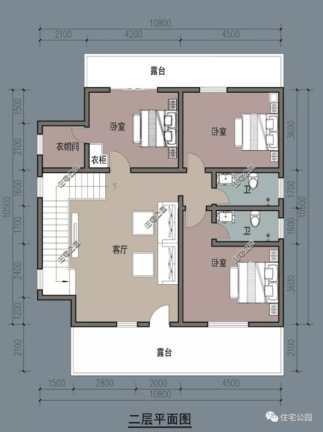 精选图库：20套农村美式风格户型图