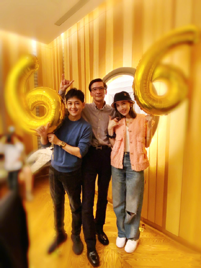 林志穎為岳父慶生，66歲陳爸爸顯年輕，與女兒女婿同框氣場不輸