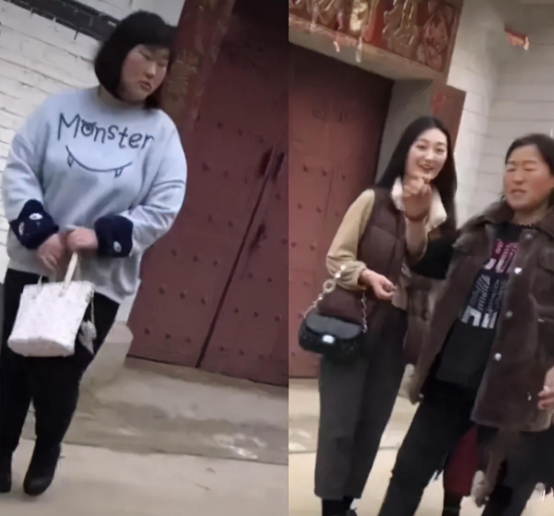 大衣哥女儿买菜被拍，当场发火大声叫喊，肚子